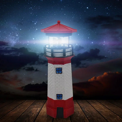 LighthouseGlow | Solcelledrevet Have Lampe