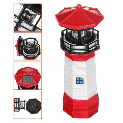 LighthouseGlow | Solcelledrevet Have Lampe