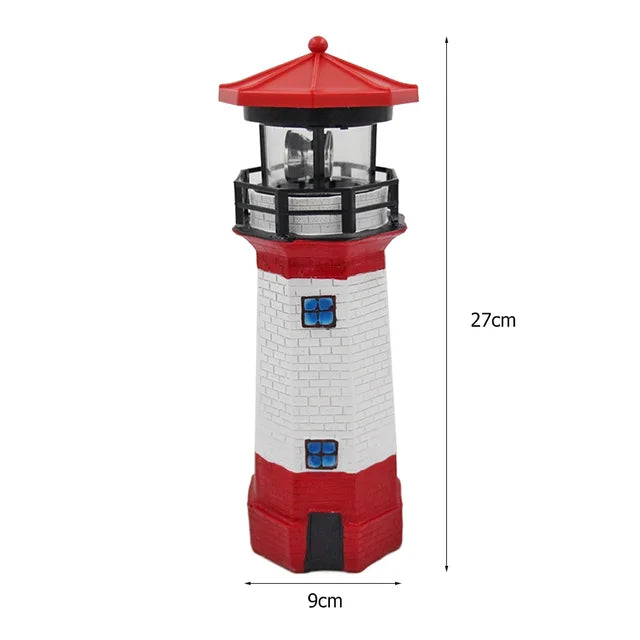 LighthouseGlow | Solcelledrevet Have Lampe