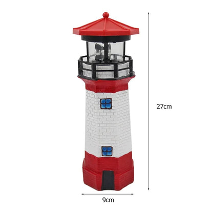 LighthouseGlow | Solcelledrevet Have Lampe