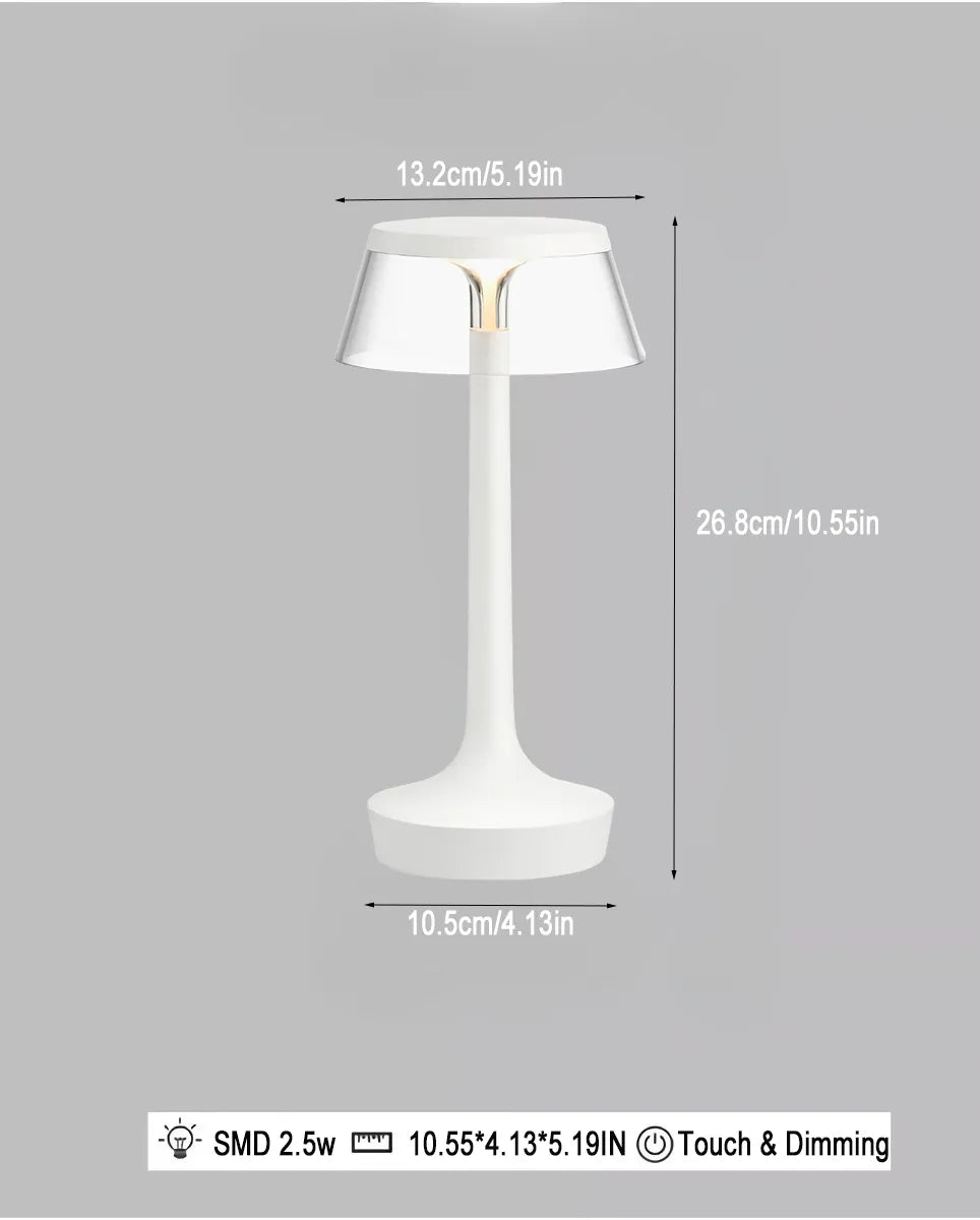 LumeGlass | Slank Transparent LED Lampe