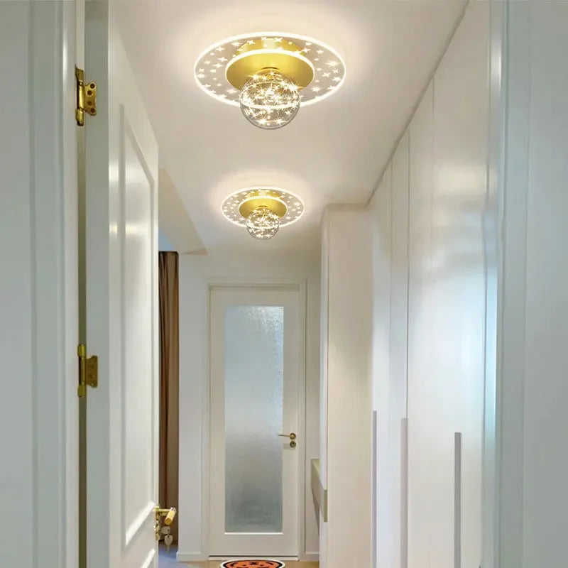 LumenAura | Stilfuld Veranda Lysekrone med LED