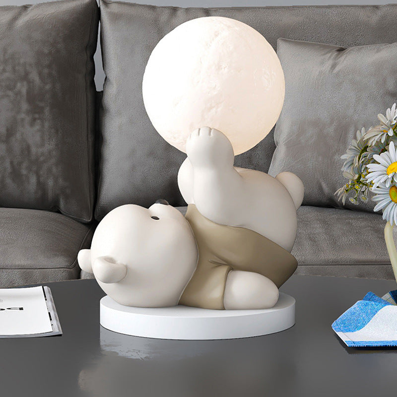 LumiBear | Hyggelig Månebjørn Bordlampe