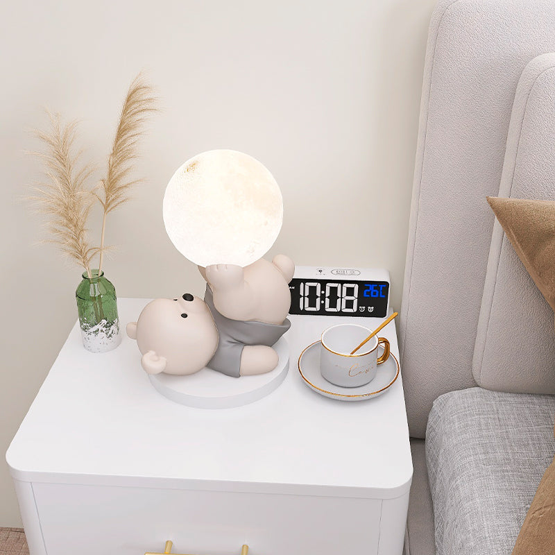 LumiBear | Hyggelig Månebjørn Bordlampe