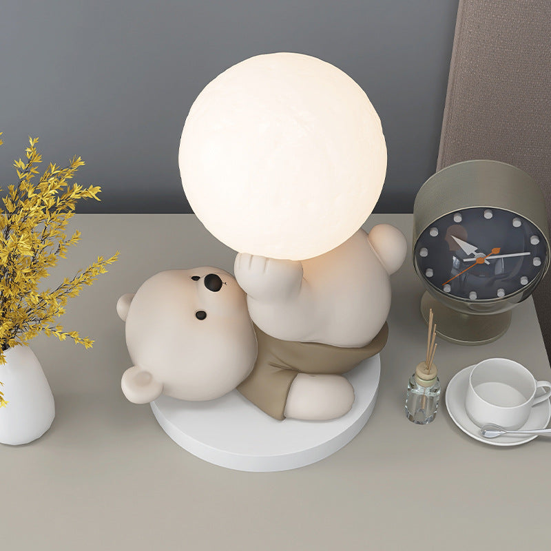 LumiBear | Hyggelig Månebjørn Bordlampe