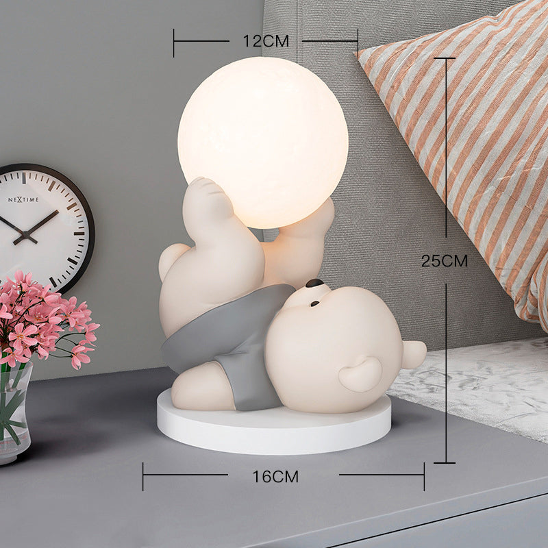 LumiBear | Hyggelig Månebjørn Bordlampe