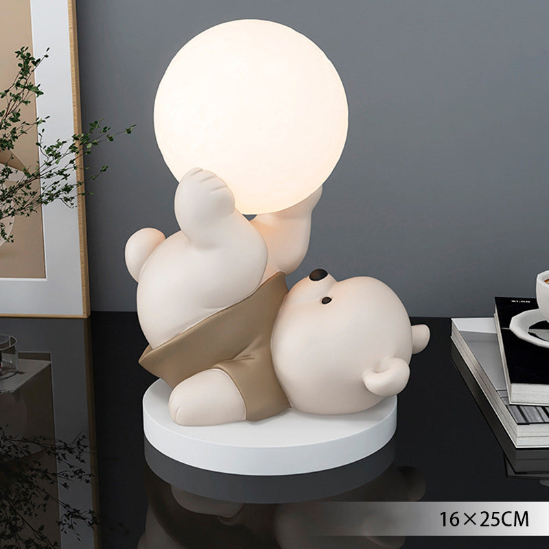 LumiBear | Hyggelig Månebjørn Bordlampe