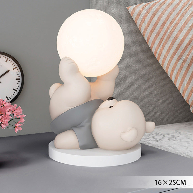 LumiBear | Hyggelig Månebjørn Bordlampe