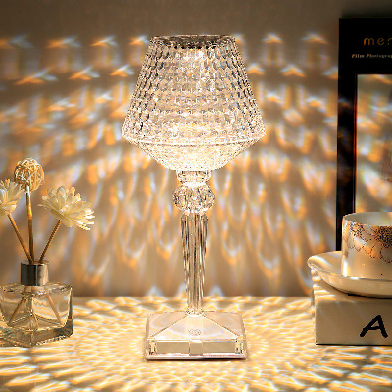 LumiCryst | Strålende Krystal Bordlampe