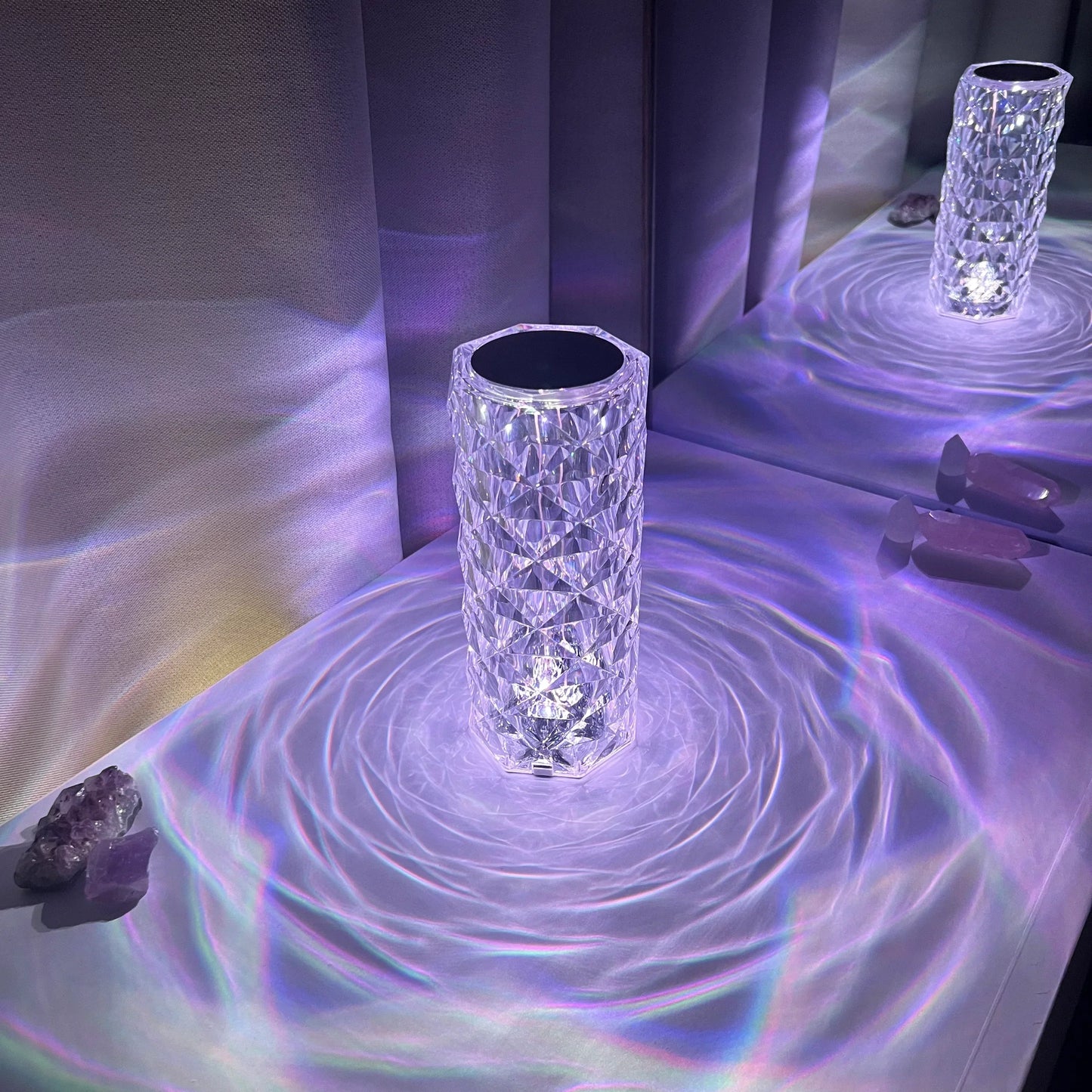 LumiCrystal | Strålende Krystallys Lampe