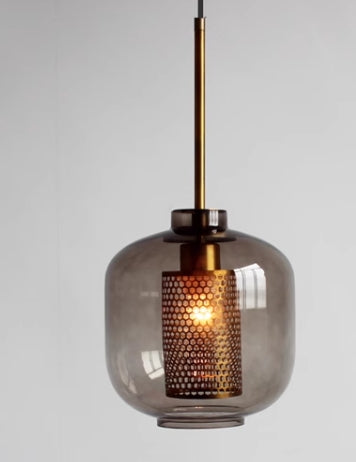 LumiGuld| Elegant Glasloftlampe med Blomsterdesign