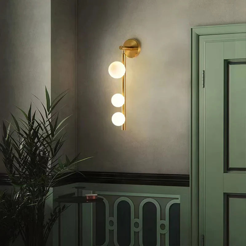 LumiPearl | Moderne Glaskugle Væglampe