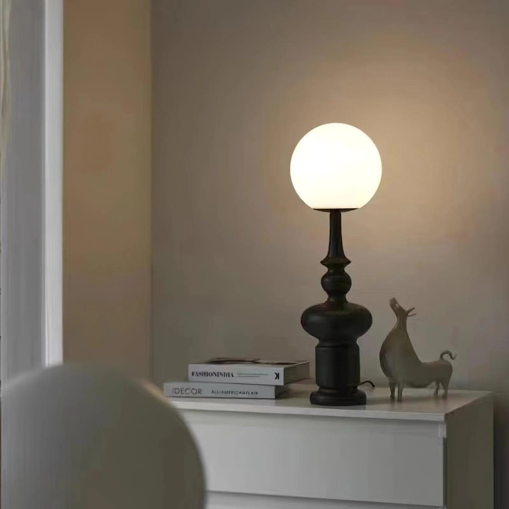 LumiPillar | Vintage Globebordlampe