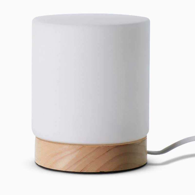 LumiShade | Minimalistisk Træbase Lampe