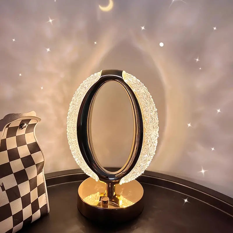 LuminaCrystal™ | Luksus og Minimalistisk Bordlampe i Krystal