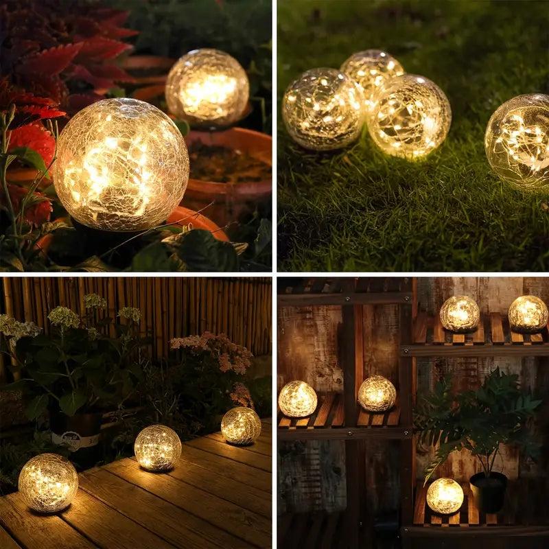 LuminaraBeam | Solcelledrevet Havekuglelampe i Elegant Design