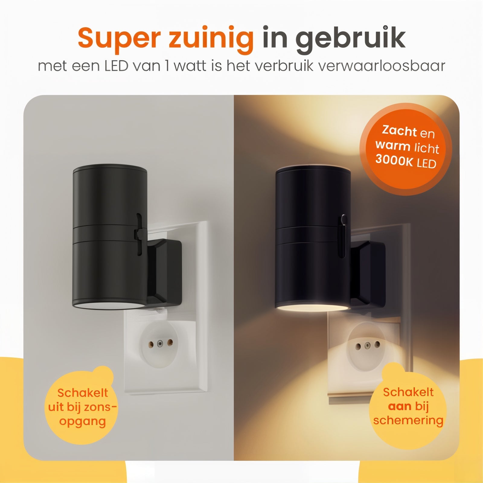 LumoSense | Dæmpbar natlampe med smart sensor og moderne design