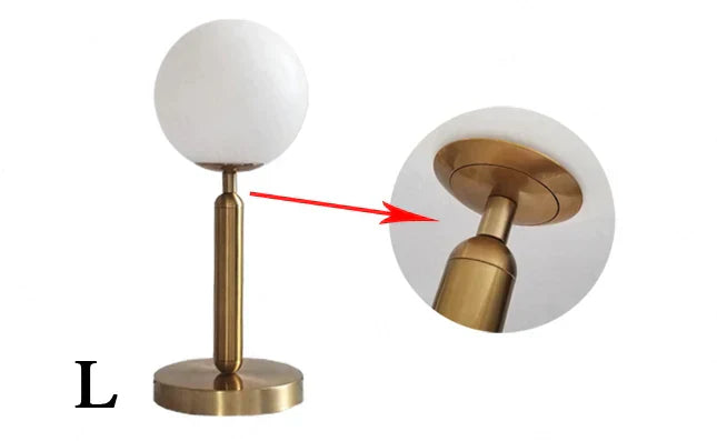 LunaLux | Minimalistisk Glas Kugle Lampe