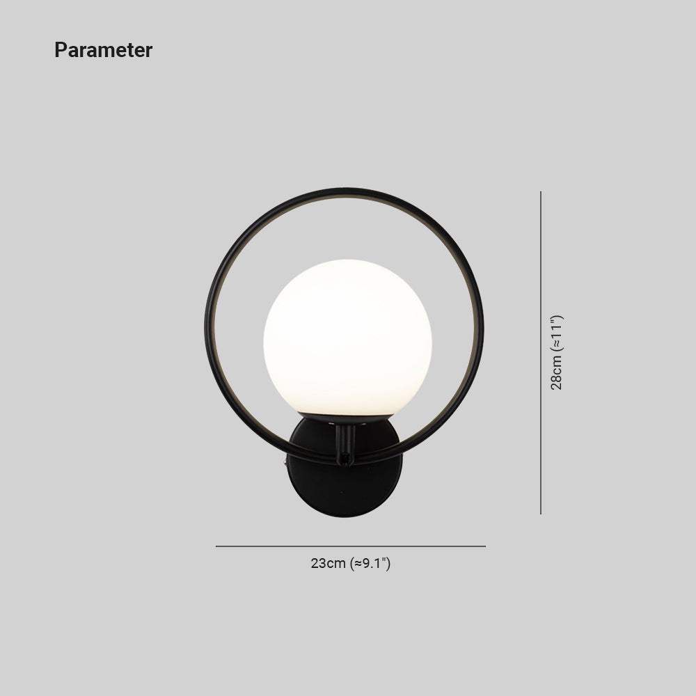 LunaRing | Elegant, Rund LED Væglampe