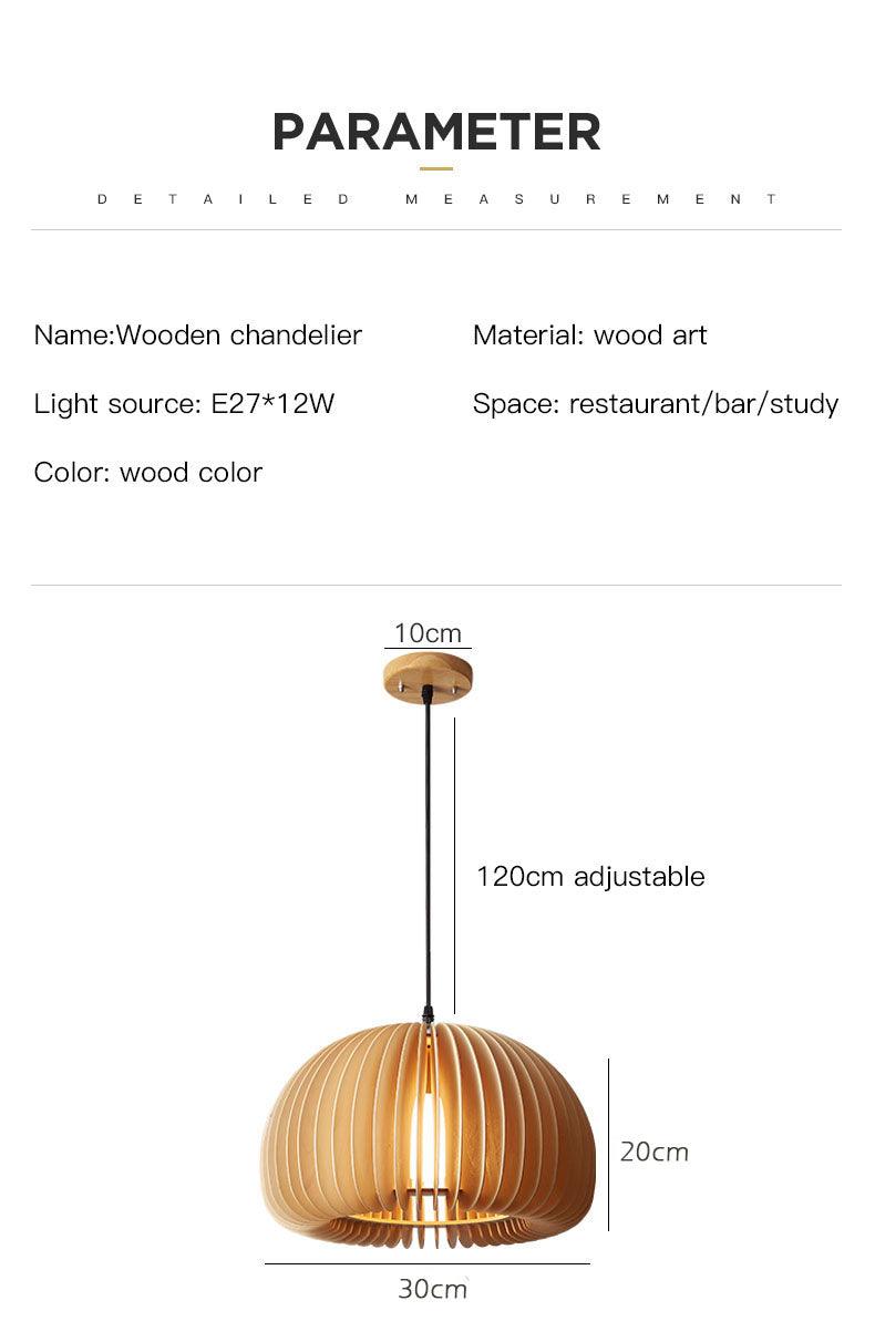 LunaWood | Moderne Kurvet Loftlampe