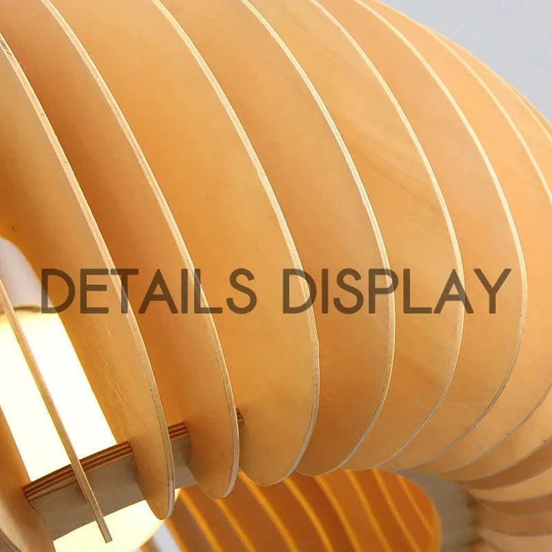 LunaWood | Moderne Kurvet Loftlampe