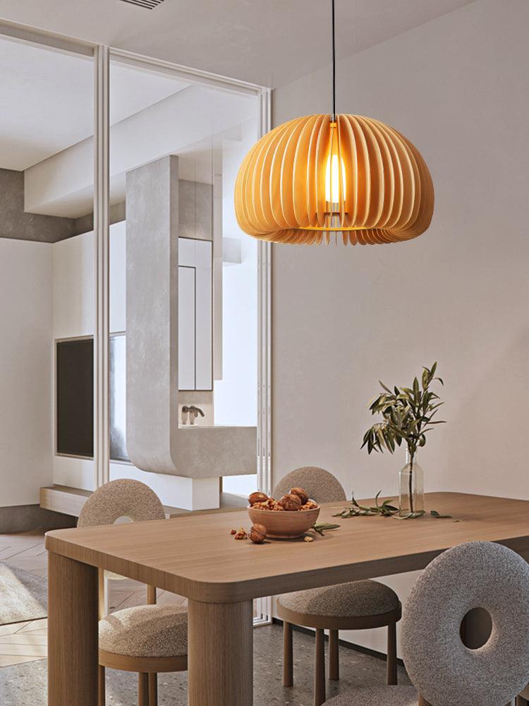 LunaWood | Moderne Kurvet Loftlampe