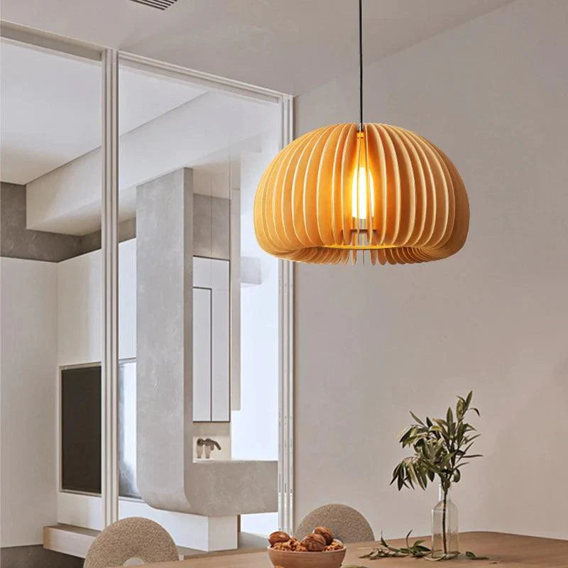 LunaWood | Moderne Kurvet Loftlampe