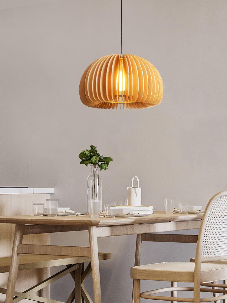 LunaWood | Moderne Kurvet Loftlampe