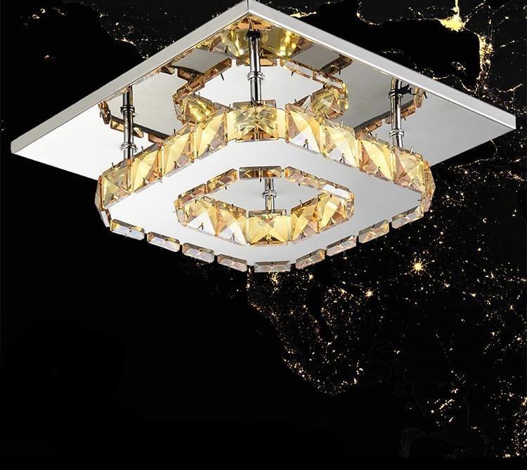 LuxeAura | Glitrende Krystal Loftlampe