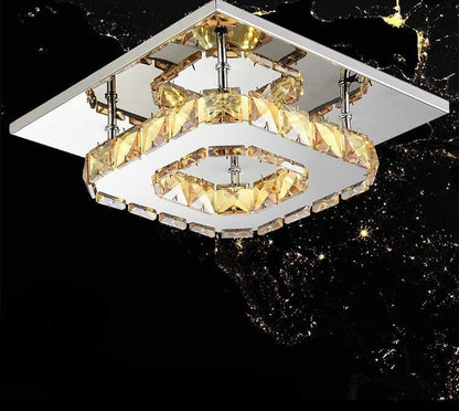 LuxeAura | Glitrende Krystal Loftlampe
