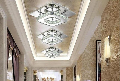 LuxeAura | Glitrende Krystal Loftlampe