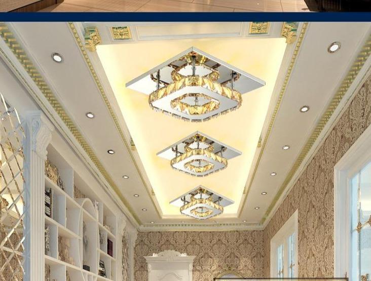 LuxeAura | Glitrende Krystal Loftlampe