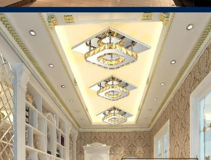 LuxeAura | Glitrende Krystal Loftlampe