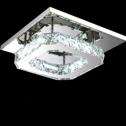 LuxeAura | Glitrende Krystal Loftlampe