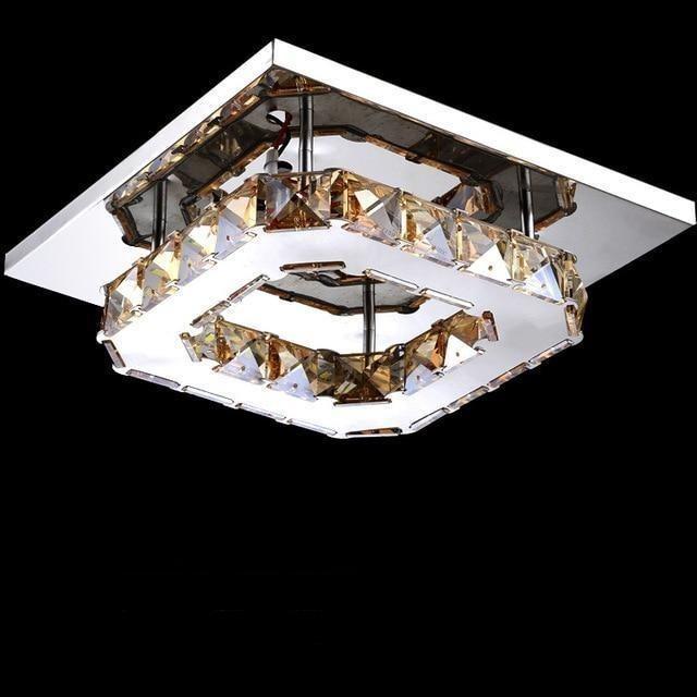LuxeAura | Glitrende Krystal Loftlampe