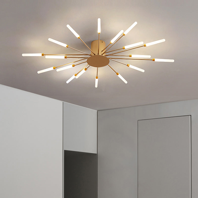 LuxeBurst | Moderne Semi-Flush Loftlampe