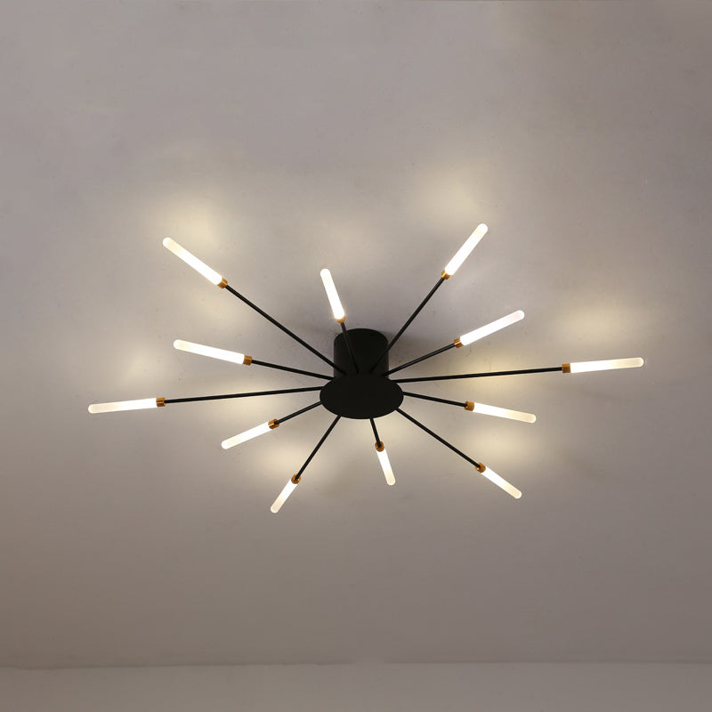 LuxeBurst | Moderne Semi-Flush Loftlampe