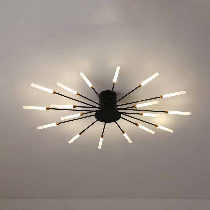 LuxeBurst | Moderne Semi-Flush Loftlampe