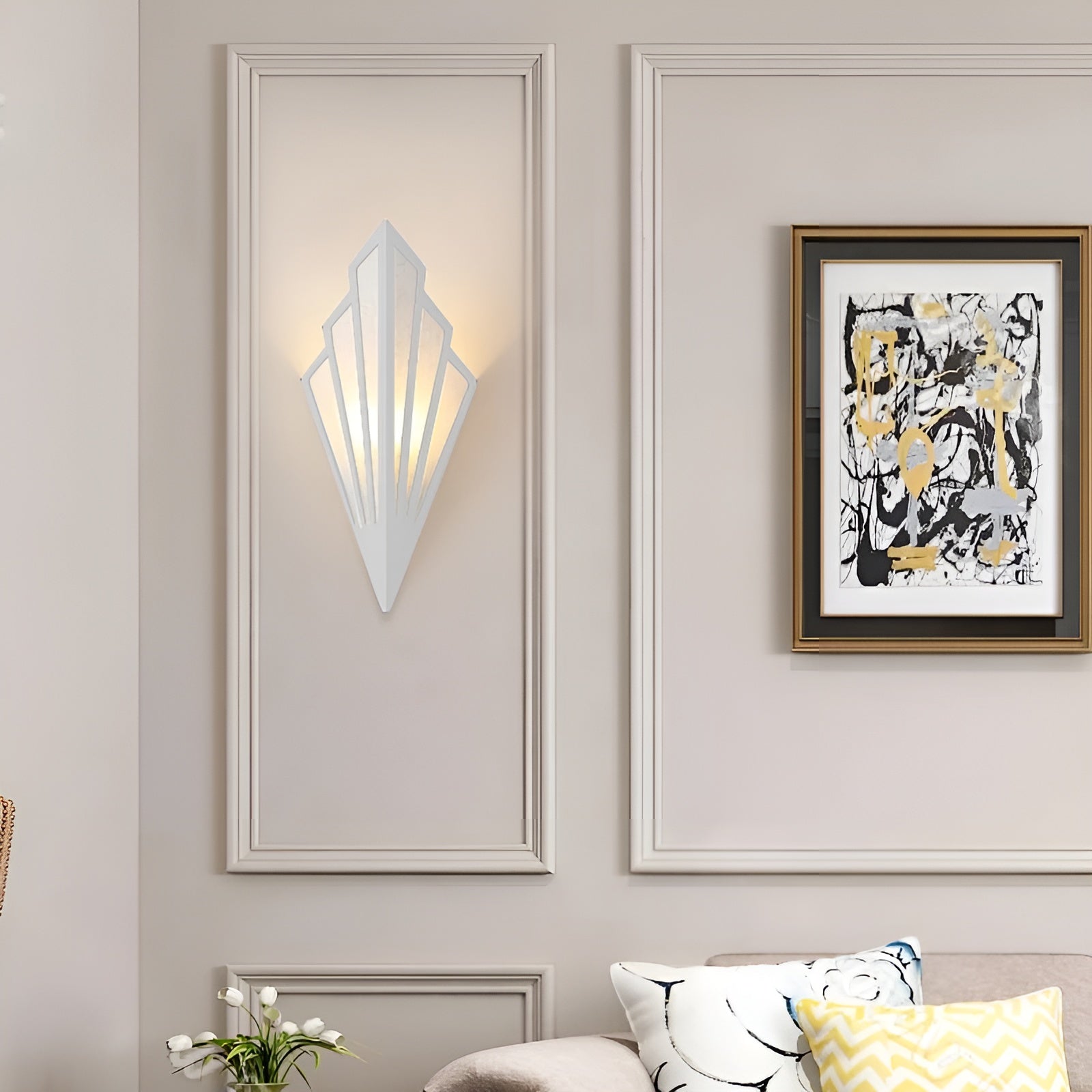 LuxeFlare | Moderne Geometrisk Væglampe