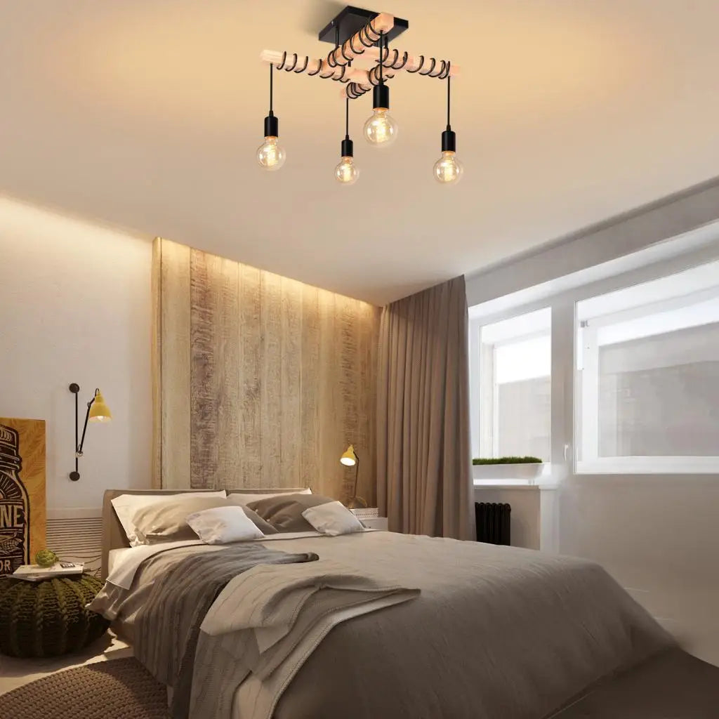 LuxeWood | Elegant Industrielt Lysarmatur
