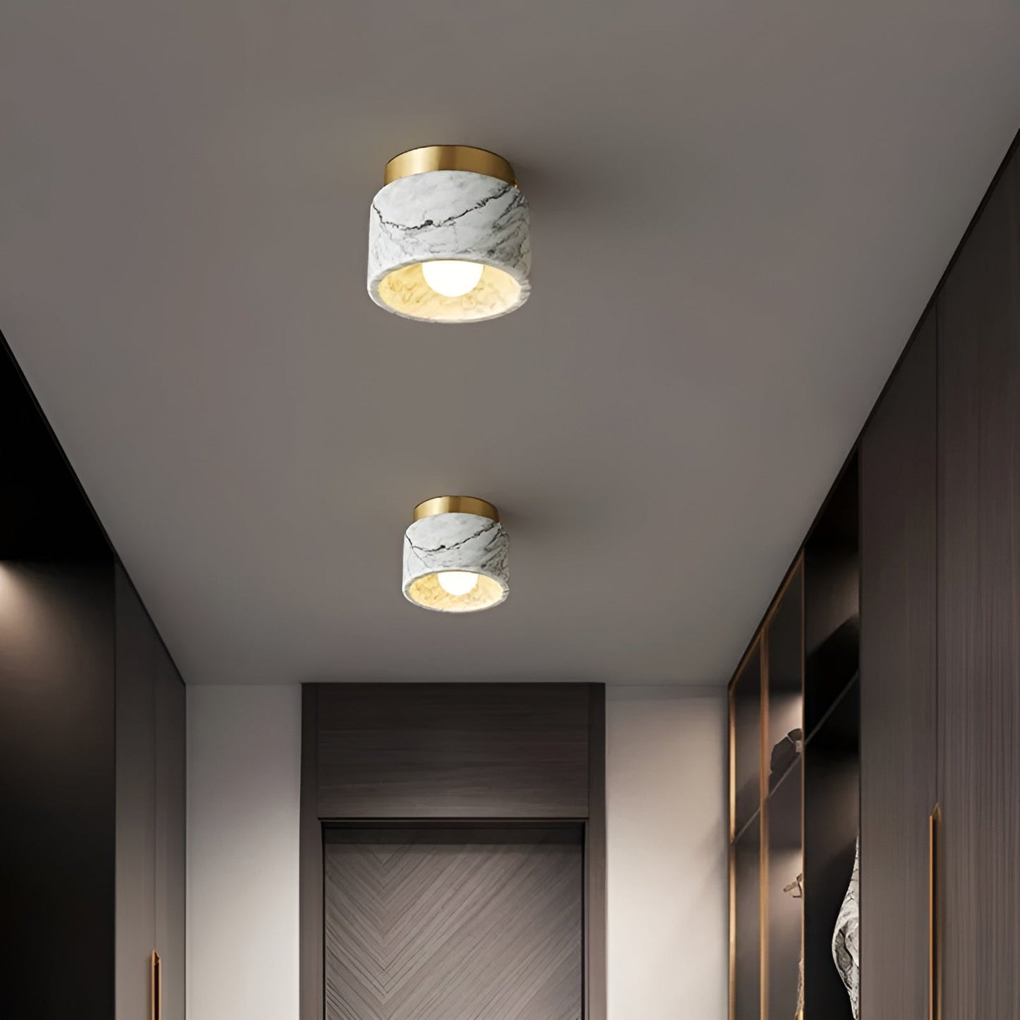 MarbleLuxe | Eksklusiv Italiensk Marmor Loftslampe