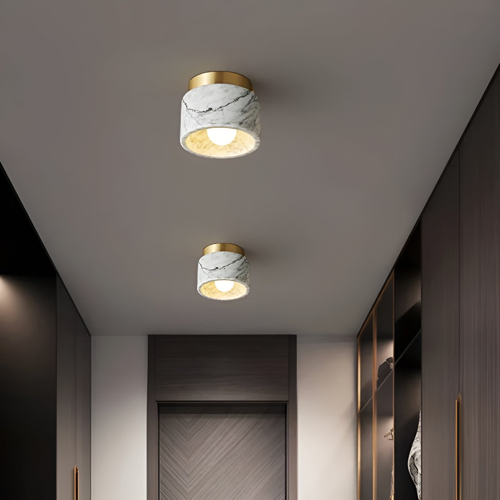 MarbleLuxe | Eksklusiv Italiensk Marmor Loftslampe