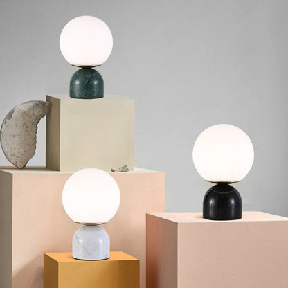 MarbleOrb | Minimalistisk Marmorbordlampe