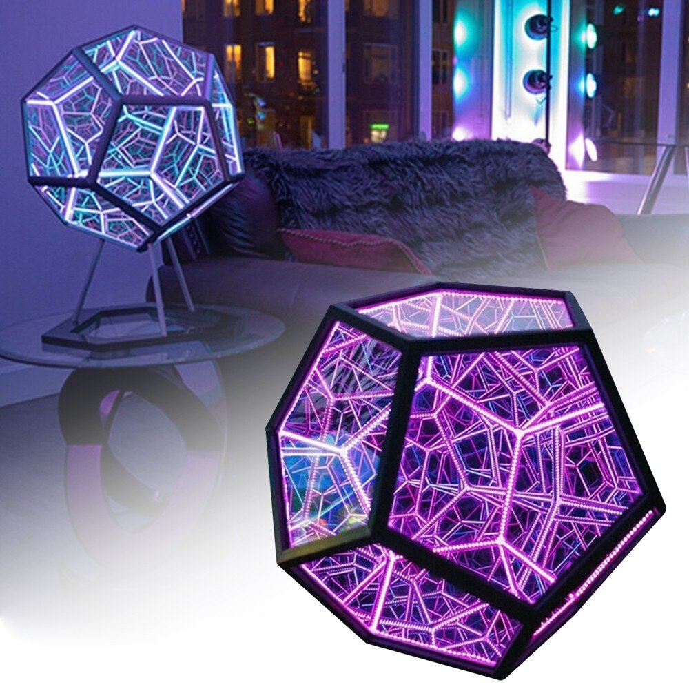 MegaminxGlow | Uendelig Farveskiftende LED-Lampe