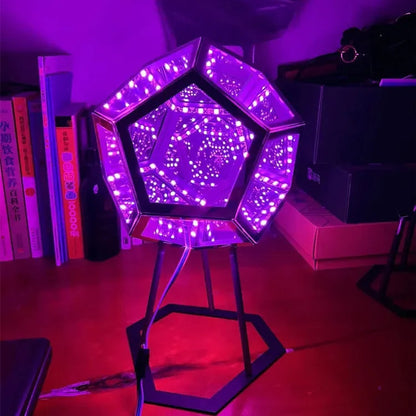 MegaminxGlow | Uendelig Farveskiftende LED-Lampe
