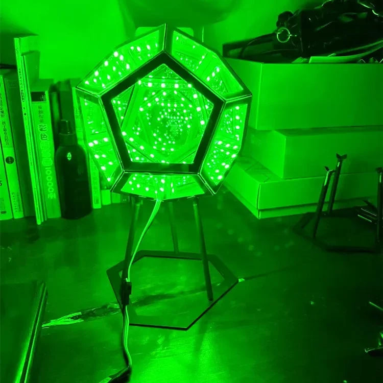 MegaminxGlow | Uendelig Farveskiftende LED-Lampe