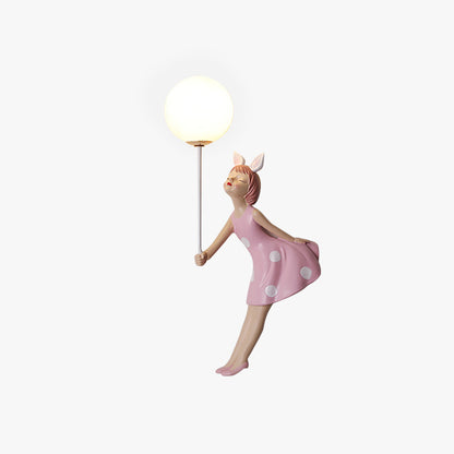 WhimsyLight | Flyvende Pige Ballon Natlampe