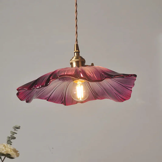 FloraGleam | Vintage Blomster Loftlampe