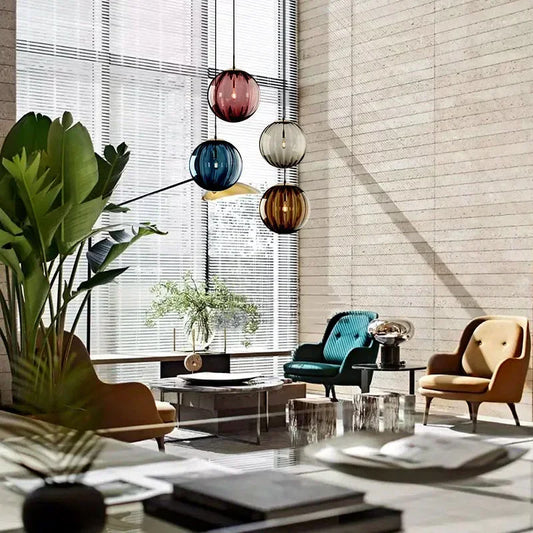 GlassOrb | Lysende Glashængelampe