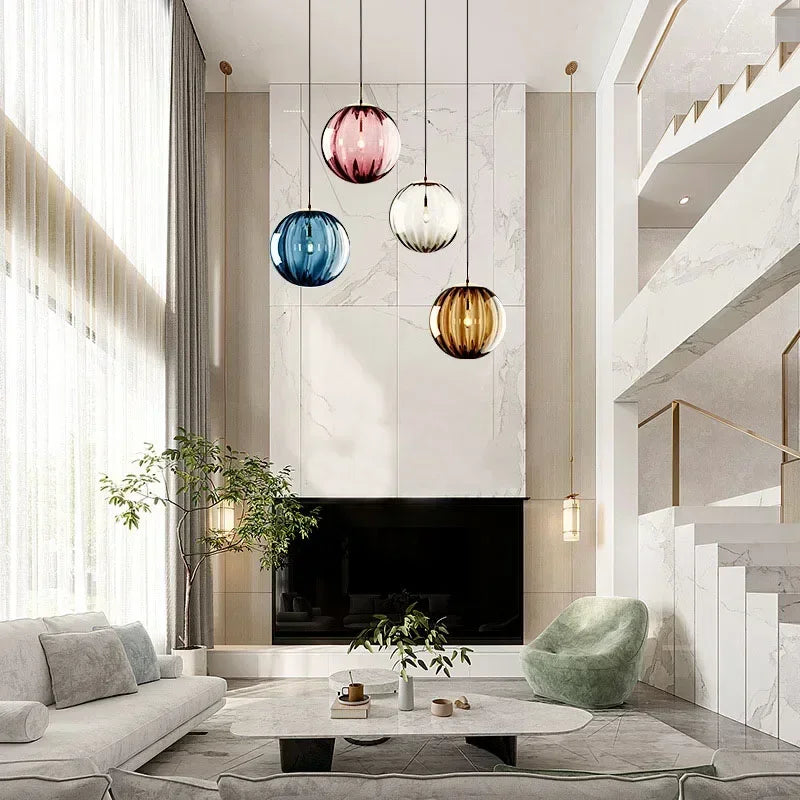 GlassOrb | Lysende Glashængelampe